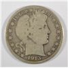 Image 1 : 1913 BARBER HALF DOLLAR G
