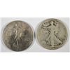 Image 1 : 1917-D, & S OBVERSE WALKING LIBERTY HALF DOLLARS.