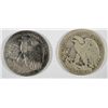 Image 2 : 1917-D, & S OBVERSE WALKING LIBERTY HALF DOLLARS.