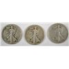 Image 1 : 1919-P, D, S WALKING LIBERTY HALF DOLLARS. GOOD - VG.
