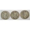 Image 1 : 1920-P, D, S WALKING LIBERTY HALF DOLLARS VG - FINE.