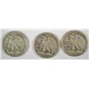 Image 2 : 1920-P, D, S WALKING LIBERTY HALF DOLLARS VG - FINE.