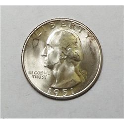 1951S  Washington quarter