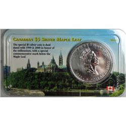 1999 Canada Maple leaf 1 oz. silver