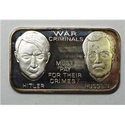 WAR CRIMINALS HITLER AND HUSSEIN