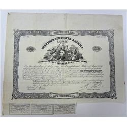1862 Confederate $1000 loan document