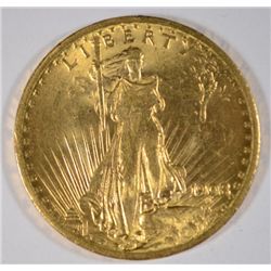 1908 $20.00 ST. GAUDENS GOLD NO MOTTO