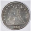 Image 1 : 1872 SEATED DOLLAR AU PL RIM BUMP