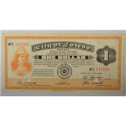 1933 TOLEDO OHIO $1.00 BEARER BOND