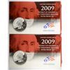 Image 1 : ( 2 ) 2009  UNITED STATES D.C. AND U.S. TERRITORIES QUARTER SILVER PROOF SETS IN ORIGINAL MINT PACKA