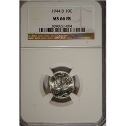 1944-D MERCURY DIME MS66 FB