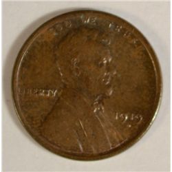 1919-D LINCOLN ONE CENT MS 63 BROWN