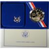 Image 1 : 1986 STATUE OF LIBERTY PROOF  COMMEMORATIVE SILVER DOLLAR IN ORIGINAL MINT PACKAGING