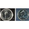 Image 2 : ( 2 ) CANADIAN COMMEMORATIVE SILVER DOLLARS, 1952 TO 1977 ELIZABETH II SILVER JUBILEE DOLLAR AND 198