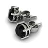 Image 1 : Black Diamond 1.50ctw Earring 14kt White Gold