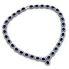 Image 1 : Sapphire 58.80 ctw Diamond Necklace 14kt White Gold