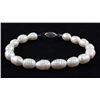 Image 1 : 84.50CTW 7" WHITE FRESHWATER PEARL BRACELET METAL LOCK