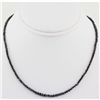 Image 1 : 37.32ctw AA Quality Natural Black Diamond Necklace