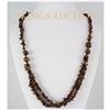 Image 1 : Natural 418.59ctw Handmade Tiger Eye Silver Necklace
