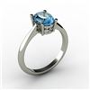 Image 1 : Topaz 1.60 ctw Ring 14kt White Gold