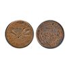 Image 1 : Thomas Church Token. Bow. 6-25. Copper. Reeded edge. Thin. 6.9 gms. Unc. 60% lustre.