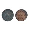 Image 1 : Thomas Church Token. Bow. 7-24. Copper. Plain edge. Medium thick. 7.7 gms. Unc. 30% lustre.
