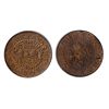 Image 1 : Thomas Church Token. Bow. 8-27. Copper. Plain edge. Thin. 4.5 gms. Unc. 70% lustre.