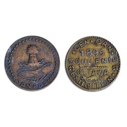 Thomas Church Token. Bow. 35-48. Brass. Plain edge. Thin. 8.6 gms. AU.