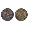 Image 1 : Thomas Church Token. Bow. 35-48. Brass. Plain edge. Thin. 8.6 gms. AU.
