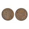 Image 1 : Thomas Church Token. Bow. 41-43. Copper. Plain edge. Medium thick. 10.4 gms. Unc. 50% lustre.
