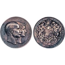 GOVERNOR GENERAL OF CANADA. The Marquess of Lansdowne. (1883-1888). 1884. 51mm. Clowery-104. Silver.