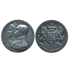 GOVERNOR GENERAL OF CANADA. H.R.H. the Duke of Connaught. (1911-1916). 51mm. Clowery-110. Silver. AU