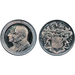 GOVERNOR GENERAL OF CANADA. Lord Byng. (1921-1926). 50mm. Clowery-112. Silver. Unc. Blue leatherette