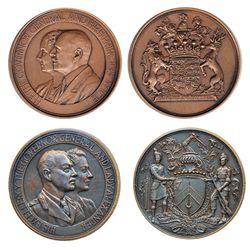 GOVERNOR GENERAL OF CANADA. The Earl of Athlone. (1940-1946). 50mm. Clowery-116. Bronze. AU; Viscoun