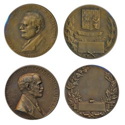 LIEUTENANT-GOVERNOR OF CANADA. Quebec. P.E. LeBlanc. (1915-1918). 1915. Clowery-8. 50mm. Bronze. AU.