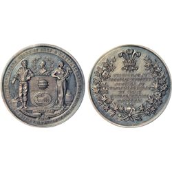 LeRoux and Charlton Vol 1 listed medals: LR 612 Ch EQCA–9 in AE (250 struck) and AR (100 struck) bot