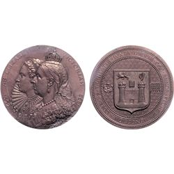 Royalty medals: Victoria Coronation in WM BHM 1807, Victoria & Albert/Roll of Honour Chorlton Hall A