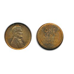 Lincoln Cent. 1909-S. NGC graded Mint State-65. Red. 90% red lustre.