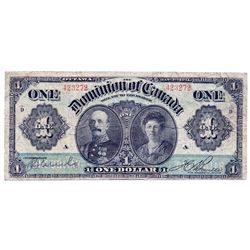 $1.00. Jan. 3, 1911. DC-18b. No. 423272/A. Green line. Boville. PCGS graded Fine-15.