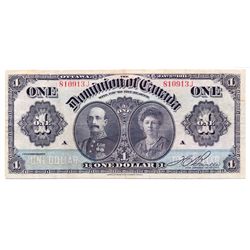 $1.00. Jan. 3, 1911. DC-18c. No. 810913J. Green line. Boville. PMG graded Very Fine-20. Net. Discolo