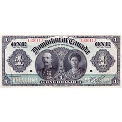 $1.00. Jan. 3, 1911. DC-18c. No. 145611J/D. Green line. Boville. Very Fine.