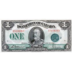 $1.00. July 2, 1923. DC-25j. No. C5150363/B. Green Seal. PCGS AU-55. The appearance of a higher grad