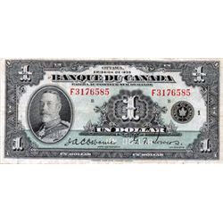 $1.00. 1935 Issue. BC-2. French Text. No. F3176585/B. PMG graded Very Fine-25.