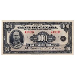 $100.00. 1935 Issue. BC-15. English Text. No. A13637/A. A bright and vibrant Very Fine.