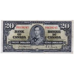 $20.00. 1937 Issue. BC-25a. Osborne. No. A/0139245. PCGS graded Very Fine-25.
