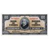 Image 1 : $100.00. 1937 Issue. BC-27b. Gordon-Towers. No. B/J0744316. A bright Extra Fine.