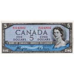 $5.00. 1954 Issue. BC-31a. Coyne-Towers. ‘Devil’s Face’. No. B/C3142602. PCGS graded Unc-63. PPQ.