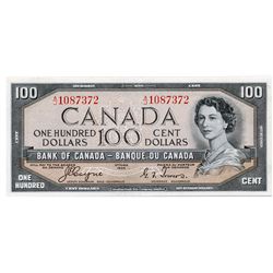 $100.00. 1954 Issue. BC-35a. Coyne-Towers. ‘Devil’s Face’. No. A/J1087372. PCGS graded Extra Fine-45