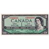 Image 1 : $1.00. 1954 Issue. BC-37bA-i. Beattie-Rasminski. No. *O/Y0064566. CCCS graded AU-58.