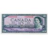 Image 1 : $10.00. 1954 Issue. BC-40bA. Beattie-Rasminsky. No. *U/T0250346. BCS graded Extra Fine-45.